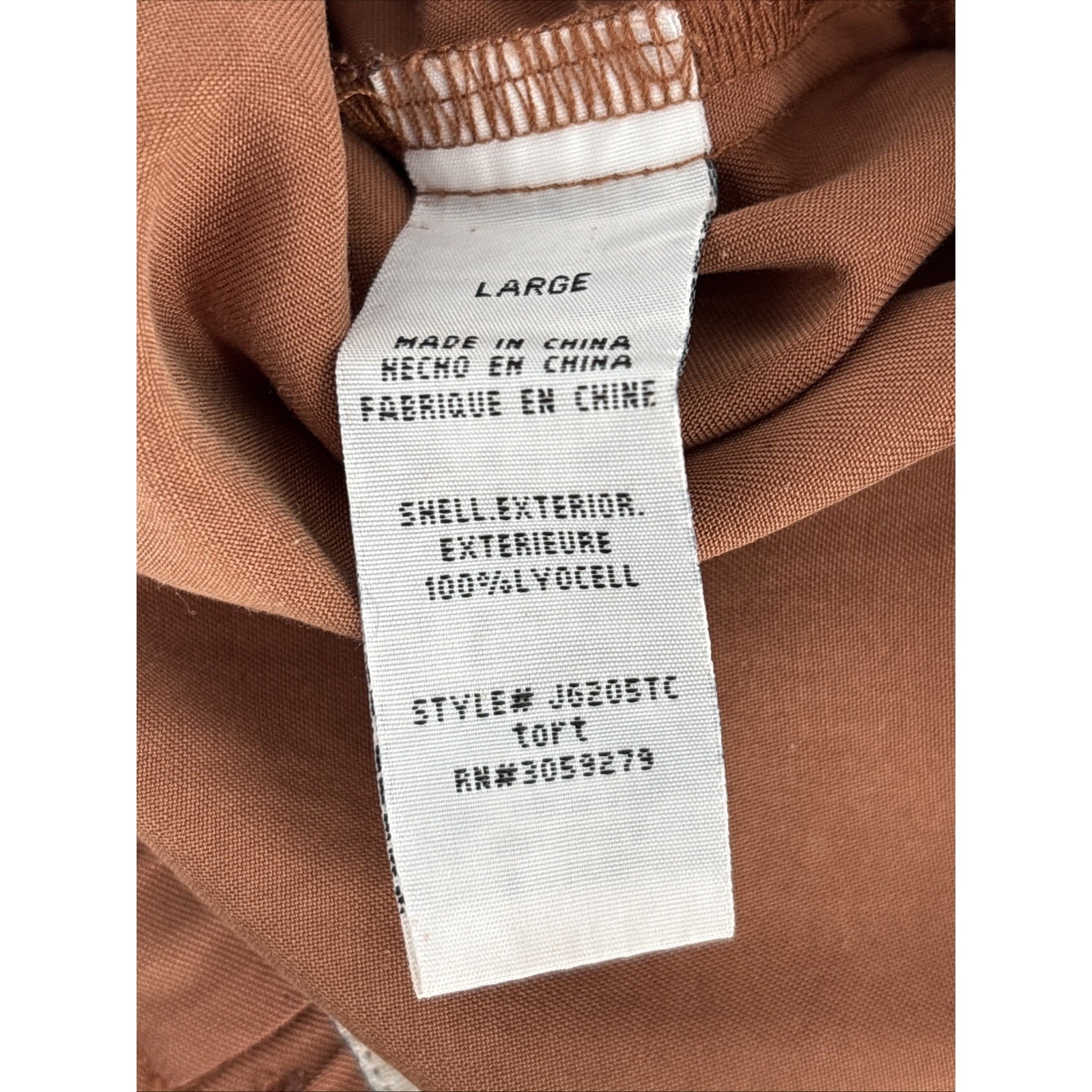 Thread & Supply Wide Leg Pants Large Brown Palazzo Flowy Beachy Casual — image 6 of 6